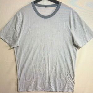 Light Gray Ringer Crewneck T-Shirt - Men